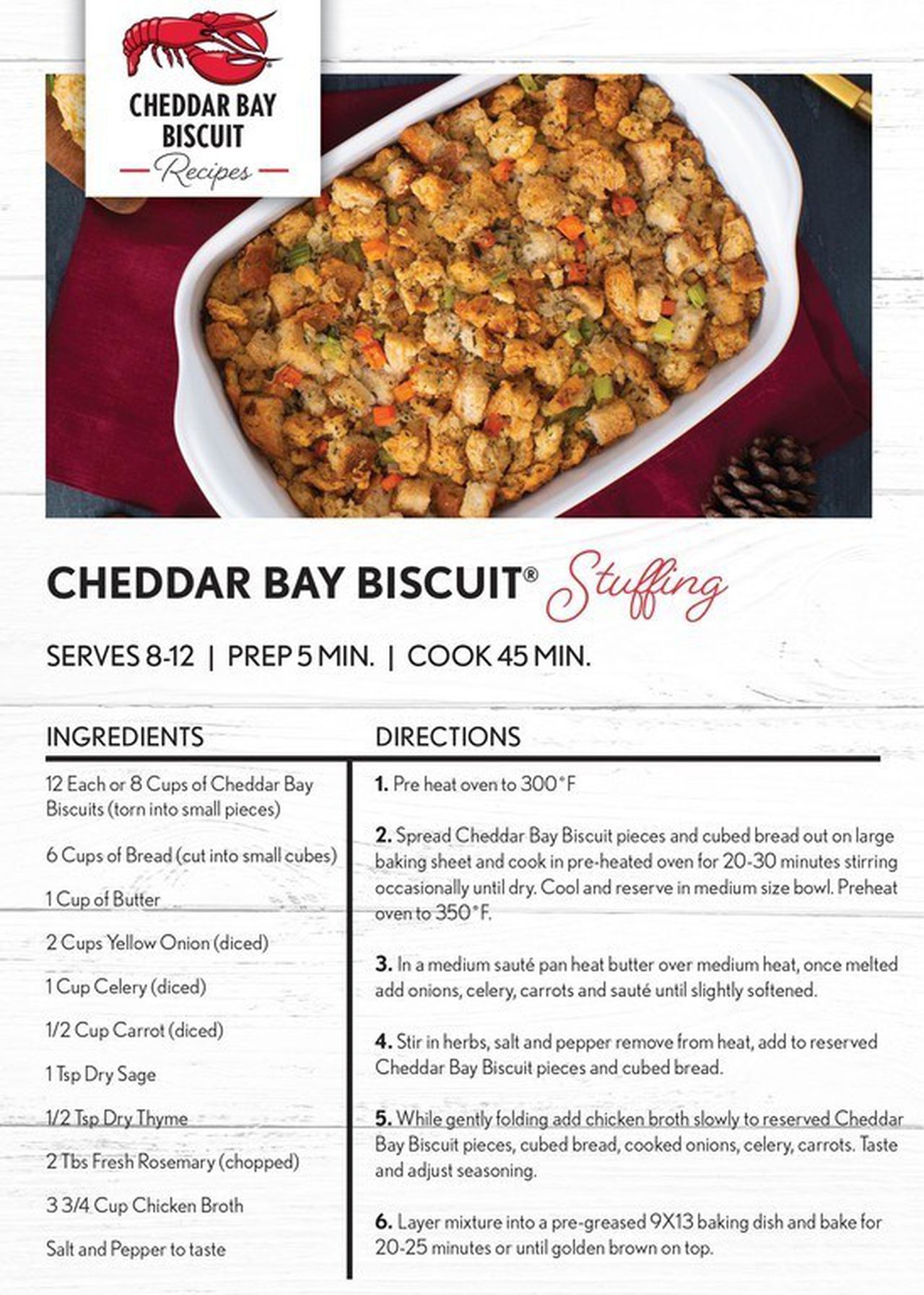 Red Lobster Seafood Stuffing Recipe